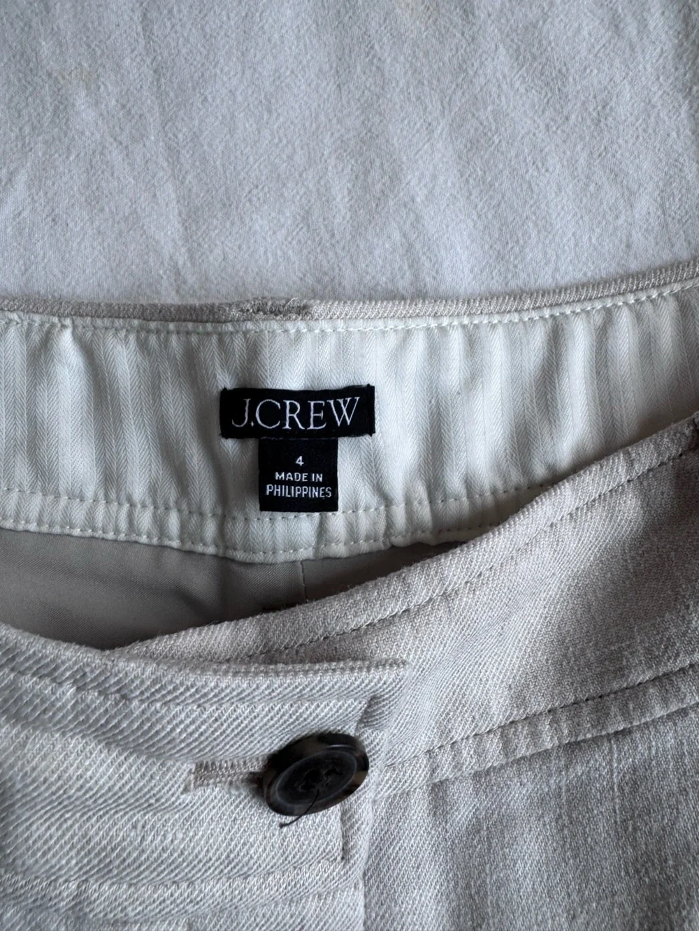 J. Crew Remi Linen Pleated Shorts in Flax